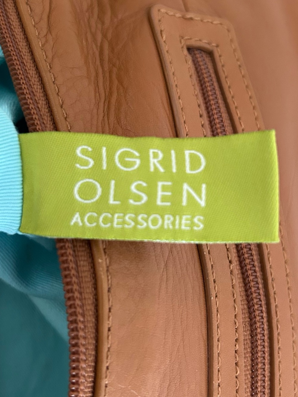 Sigrid Olsen Brown Leather Slouchy Hobo Shoulder Bag - Picture 7 of 13